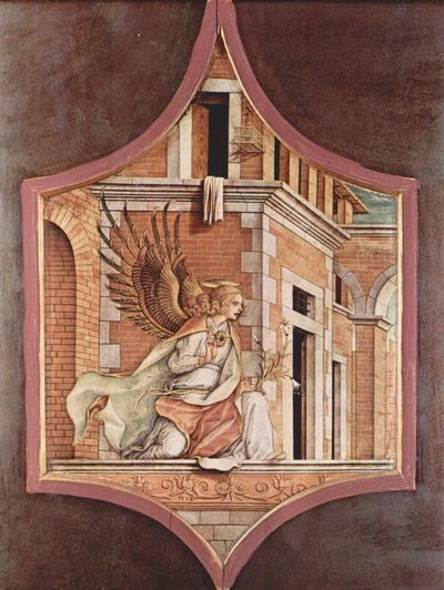 Altartriptychon, linker Aufsatz von Carlo Crivelli
